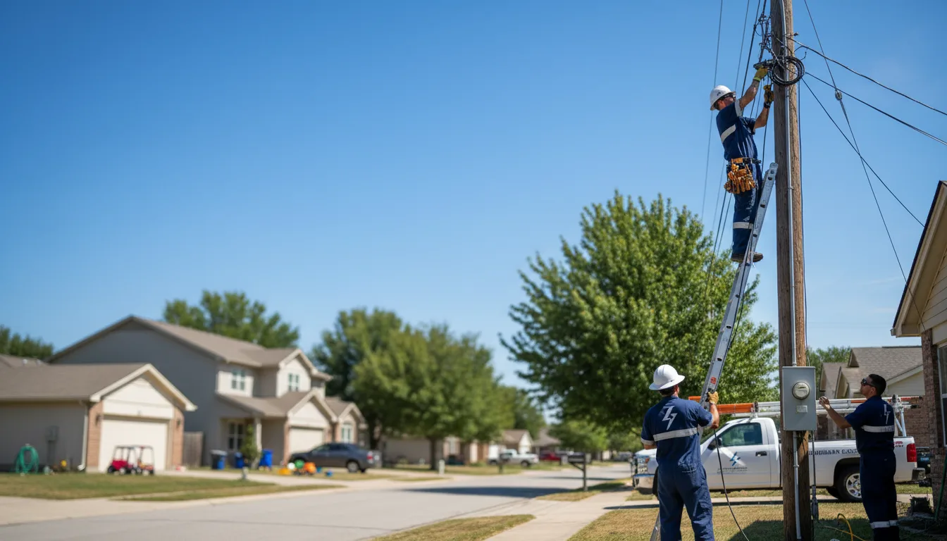 Residential electrician providing installation services in Oneonta, AL